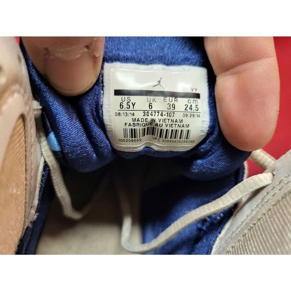 Used Air Jordan 7 French Blue Sz: 6.5Y - Picture 4 of 6